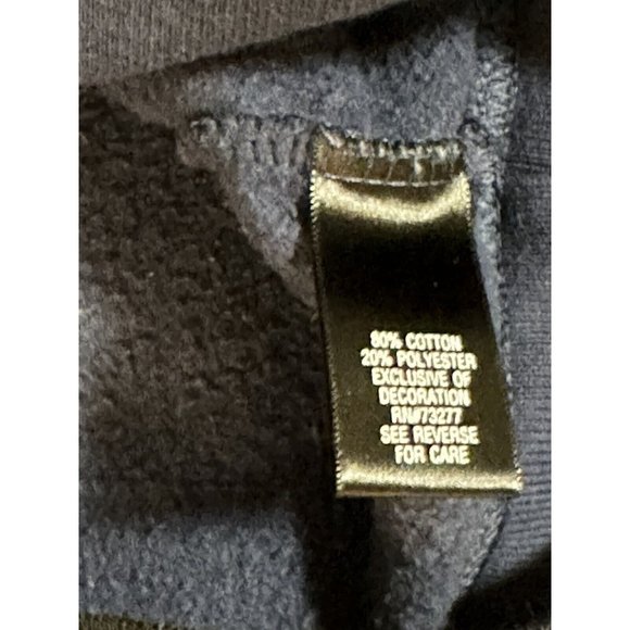 Croft & Barrow Eagle American Flag Crew Sweatshirt Mens Blue Workwear Quilting - Picture 9 of 12